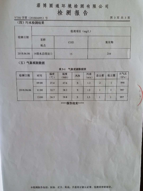 VOC檢測(cè)信息公示4