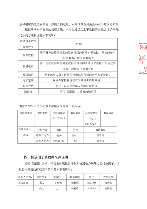 山東德源環(huán)氧科技有限公司溫室氣體排放報告4